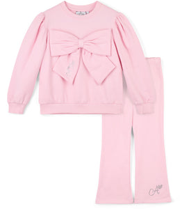 W252512 LUNA
Bow flare tracksuit - 4001 - pink Fairy
