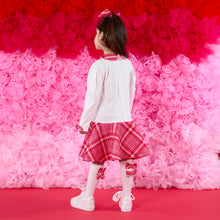 Load image into Gallery viewer, W251703 LOTTIE
Check bow dress with peter pan collar