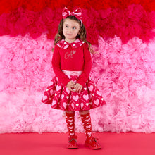 Load image into Gallery viewer, W251701 LARA
Heart print mix dress
