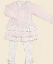Load image into Gallery viewer, PINK FRILL HEART LOUNGE SET