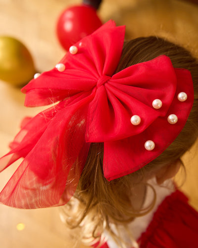 CARAMELO - RED PEARL HAIR CLIP