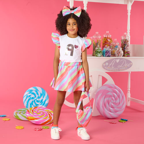 Adee Stripe skort set (10 YEAR)