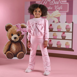 W252512 LUNA
Bow flare tracksuit - 4001 - pink Fairy