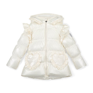 W251201 LILIANA - Padded jacket with frill heart pockets