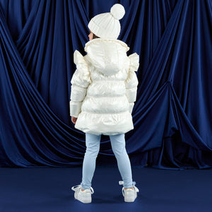 W251201 LILIANA - Padded jacket with frill heart pockets