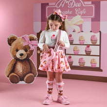 Load image into Gallery viewer, W252513 MABEL
Bear print skirt set - 1200 Snow White