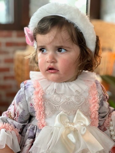In25-18 Floral and lace dress