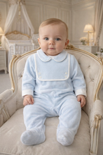 Load image into Gallery viewer, All In One (Baby Blue &amp; White) 3 month