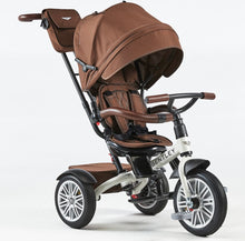 Load image into Gallery viewer, Bentley 6 in 1 Trike - Satin White / Brown