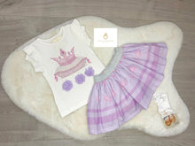 Load image into Gallery viewer, Pearl Crown Skirt Set LILAC
