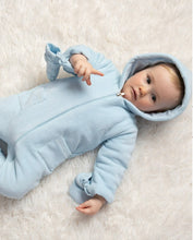 Load image into Gallery viewer, Velour Snowsuit with Booties and Mittens