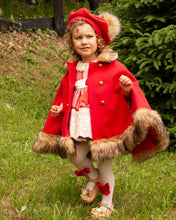 Load image into Gallery viewer, RED CAPE WITH CMAEL SOFT FUR | IN22-15