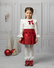 Load image into Gallery viewer, HAND SMOCKED BOW SKIRT SET