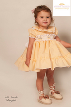 Load image into Gallery viewer, Candy Stripe Smock Lemon Dress - 323