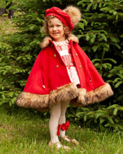 Load image into Gallery viewer, RED CAPE WITH CMAEL SOFT FUR | IN22-15