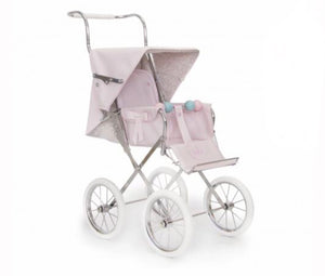 Deluxe Spanish 'Sweet Big' Doll's Pushchair In Pale Pink