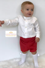Load image into Gallery viewer, Boys Shirt &amp; Velvet Shorts