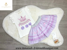 Load image into Gallery viewer, Pearl Crown Skirt Set LILAC