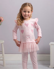 Load image into Gallery viewer, Diamonte Heart Legging Set (PINK)