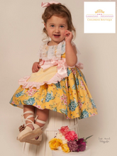 Load image into Gallery viewer, Pinny Flower Puffball Dress 317