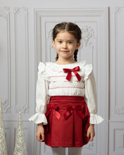 Load image into Gallery viewer, HAND SMOCKED BOW SKIRT SET
